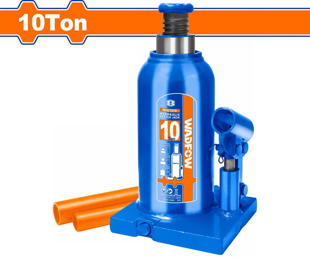 Cric Bouteille Hydraulique WADFOW WHJ1508 — 10T Acier Robuste Levage Véhicule Machine Chantier | SQES Tunisie
