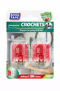 Crochet mural transparent Boss Tape 45mm x 65mm lot de 2 – auto-adhésif sans perçage, salle de bain, cuisine et entrée

