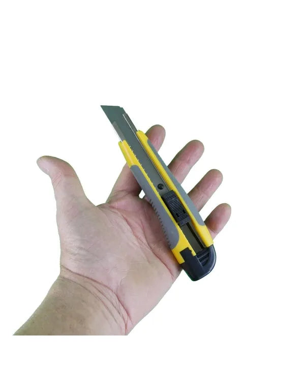 Couteau Rétractable 18mm - 5 lames gratuites - Cutter - Porte-lame - SQES