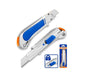 Cutter Professionnel WADFOW WSK4928 — Lame Sécable 18mm Corps Aluminium 155mm Verrouillage Automatique Bouton Plat | SQES Tunisie
