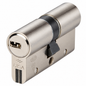 Cylindre de serrure CISA 60 mm avec 3 clés et finition chrome pour portes et serrures compatibles.