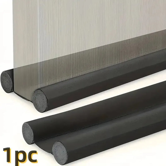 BOSS TAPE Boudin de Porte Isolant Froid, avec Double Joint en simili Cuir NOIR - SQES