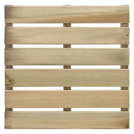 Dalles de terrasse en bois en bois dur – 50x50 cm - - SQES