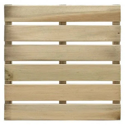 Dalles de terrasse en bois en bois dur – 50x50 cm - - SQES