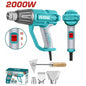 Décapeur thermique TOTAL TB20078 2000W – 3 températures 50/450/550°C, Thermo Stop anti-surchauffe, 500h continu, compact 750g

