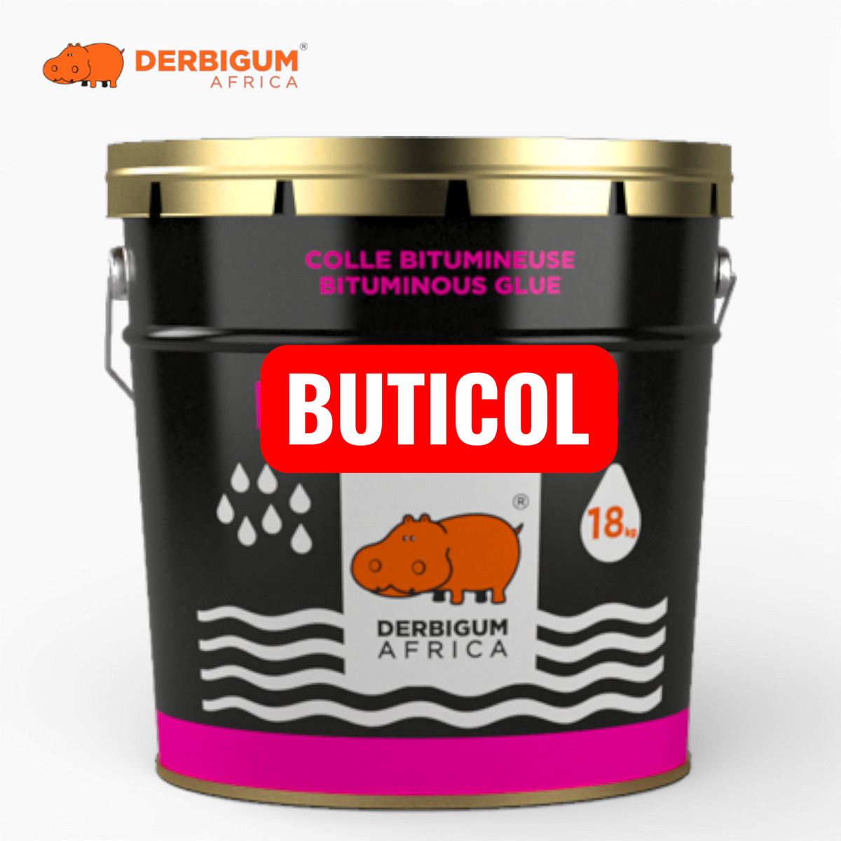 Buticol Colle Bitumineuse BUTICOL 18KG DERBIGUM - Meilleur qualité prix Tunisie ...