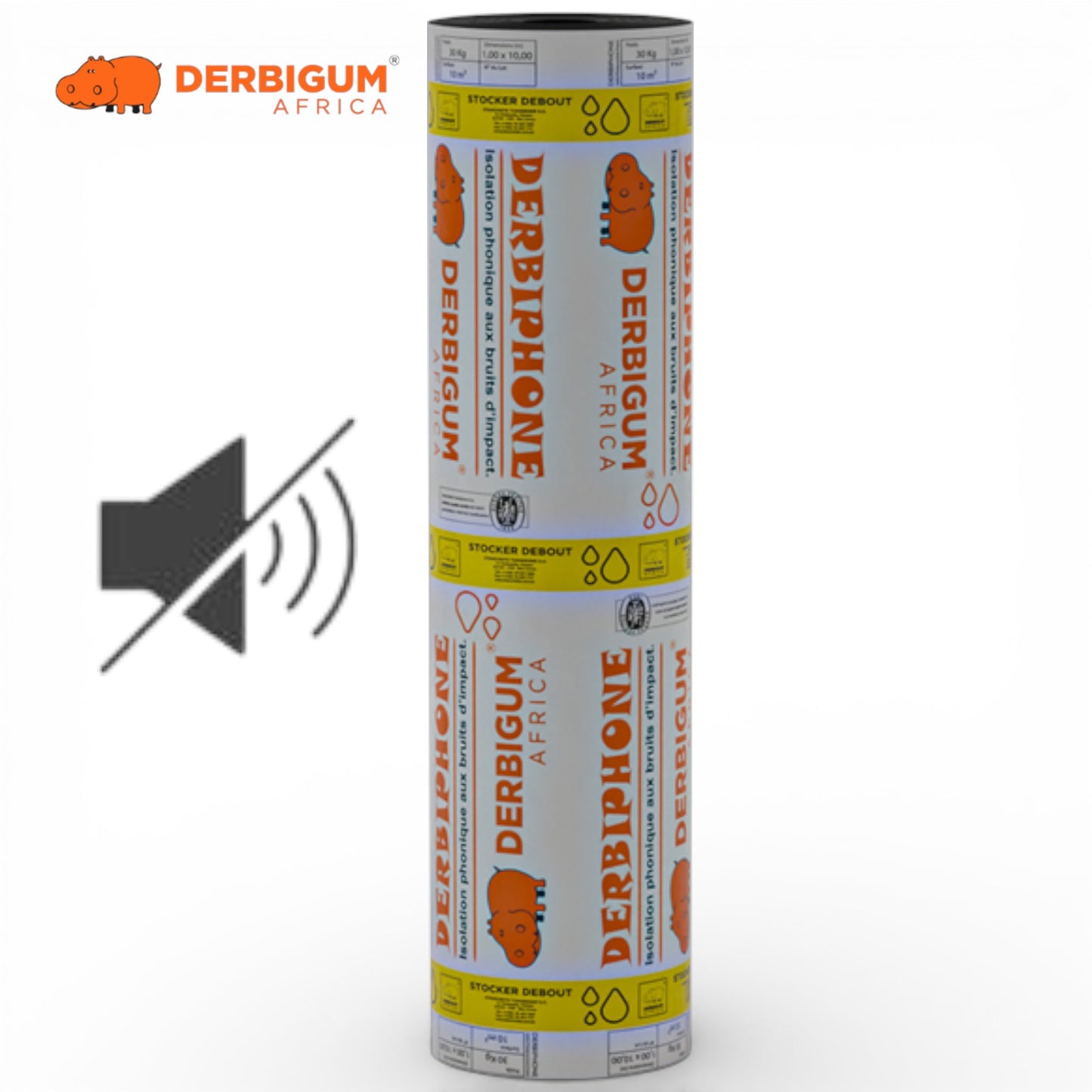 Membrane Isolation Phonique DERBIPHONE 10m² DERBIGUM