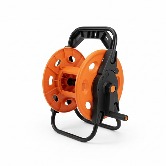 Enrouleur de Tuyau ACEM - Dévidoir Fixe Mural avec Manivelle - Compact et Durable