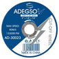 Disque de coupe inox 230 mm ADEGSO AD-30022 — Disque abrasif 230 × 2 × 22 mm pour meuleuse compatible | SQES Tunisie

