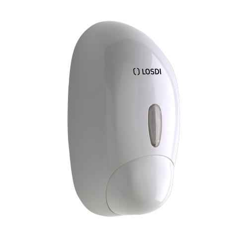 LOSDI Distributeur de Savon Liquide ABS 900ml Blanc - Ligne Paris CJ-1003