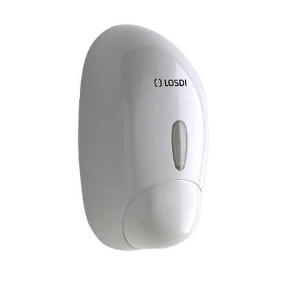 LOSDI Distributeur de Savon Liquide ABS 900ml Blanc - Ligne Paris CJ-1003