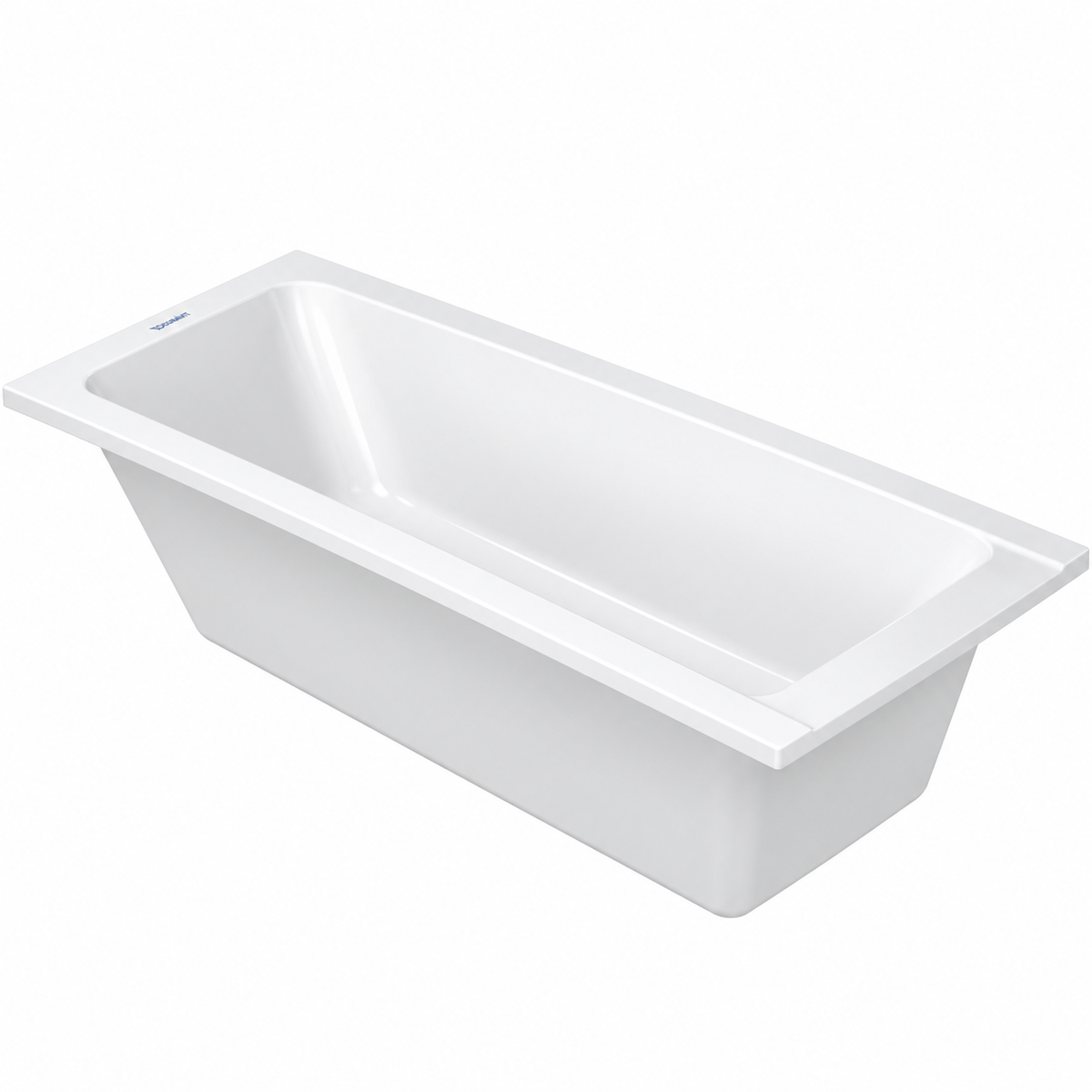 Baignoire à encastrer DURAVIT D-Code blanche 170 × 70 cm, vidage à l'extrémité côté pieds
