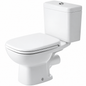 Cuvette WC sur pied DURAVIT D-Code blanche 65 cm, pour réservoir apparent, sortie arrière horizontale
