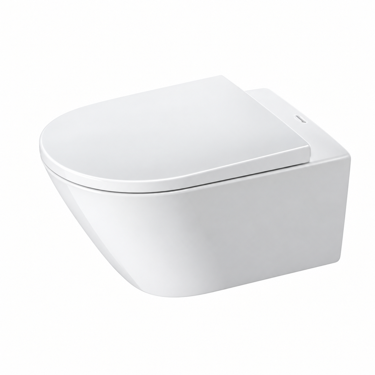 Pack WC suspendu DURAVIT D-Neo blanc Rimless 54 cm avec cuvette et abattant SoftClose
