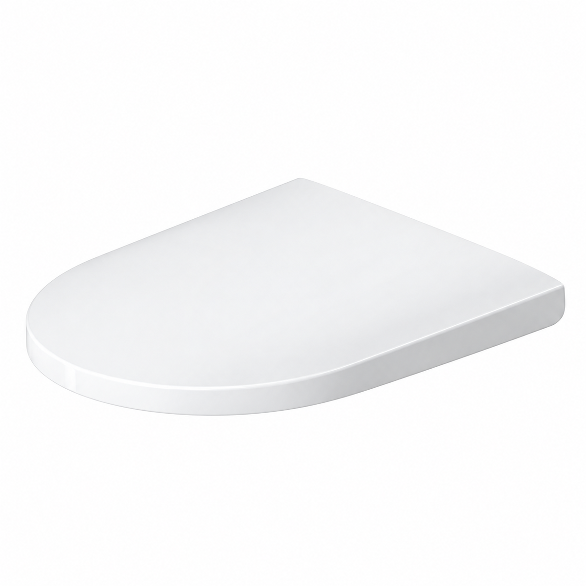 Abattant WC DURAVIT Darling New blanc rallongé sans amortisseur, charnières inox
