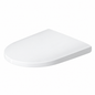Abattant WC DURAVIT Darling New blanc rallongé sans amortisseur, charnières inox
