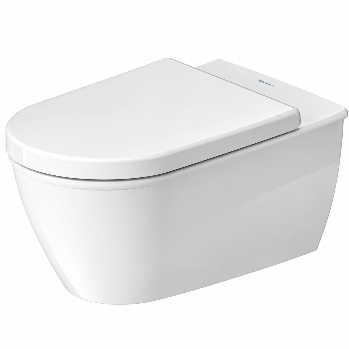 Cuvette WC suspendue DURAVIT Darling New blanche 62,5 cm, avec bride de rinçage fermée
