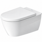 Cuvette WC suspendue DURAVIT Darling New blanche 62,5 cm, avec bride de rinçage fermée

