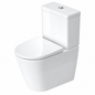 Cuvette WC sur pied DURAVIT D-Neo blanche Rimless 65 cm sans réservoir.

