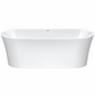 Baignoire îlot ovale DURAVIT DuraSenja blanche 170 × 80 cm en acrylique, avec deux dossiers
