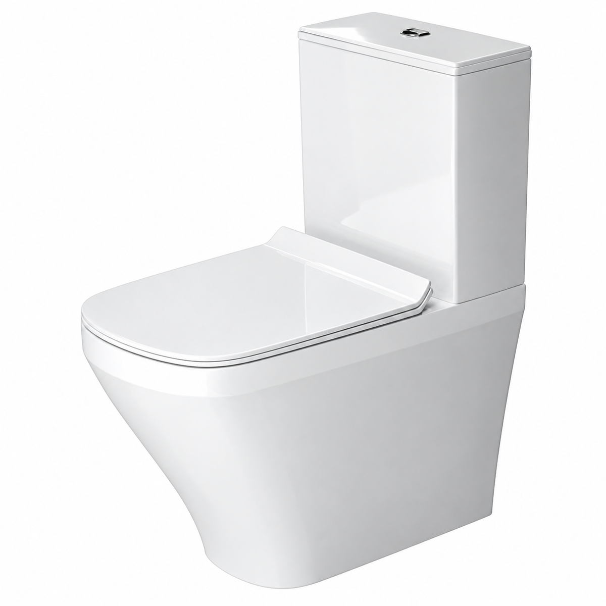 Cuvette WC sur pied DURAVIT DuraStyle blanche 63 cm pour réservoir, à bride fermée
