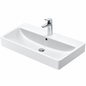 Lavabo DURAVIT No. 1 blanc brillant 80 × 46 cm pour meuble, cuve et trou de robinetterie centraux
