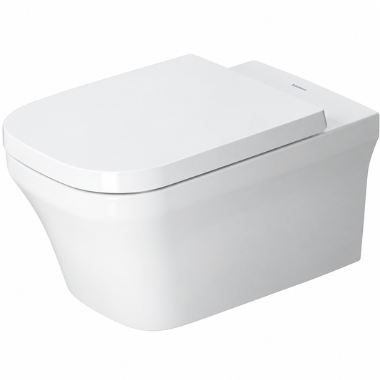 Cuvette WC suspendue DURAVIT P3 Comforts Rimless blanche 57 cm avec fixation invisible Durafix
