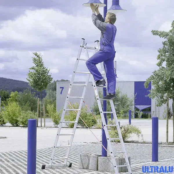 Échelle Transformable 2 Plans en Aluminium – 4M x 4M / 7.25M - SQES