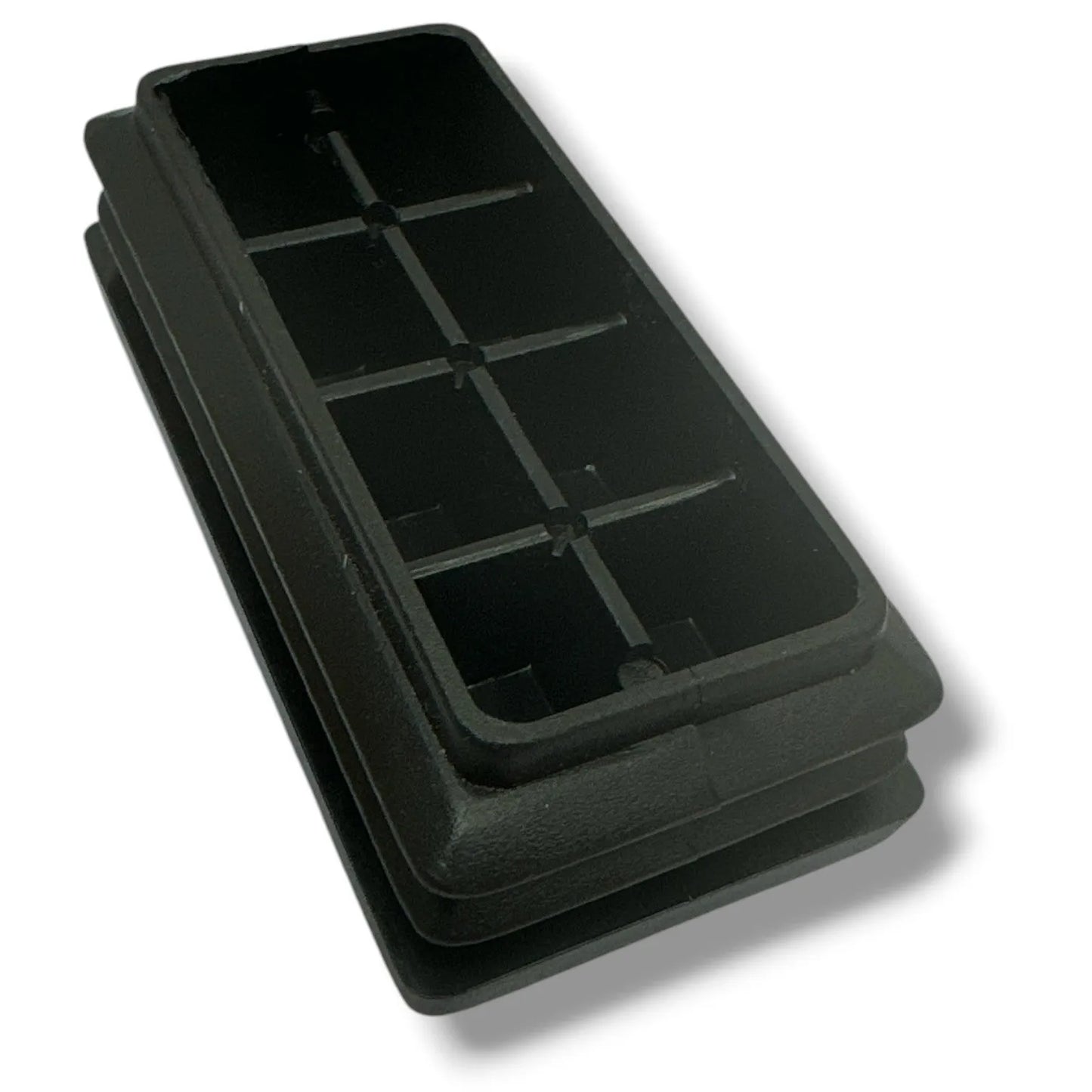 Embout Rectangulaire pour bouchon de meuble - 10 pcs 80mmx40mm NOIR - SQES