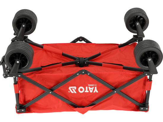 Chariot Pliant YATO YT-86950 — 100kg Camping Jardin Plage Oxford 600D