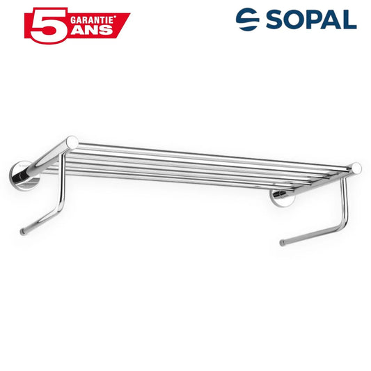 Étagère Porte-Serviettes Grande Taille SOPAL Série Yasmine SB38A04 — Fixation Murale Grande Capacité Salle de Bain | SQES Tunisie
