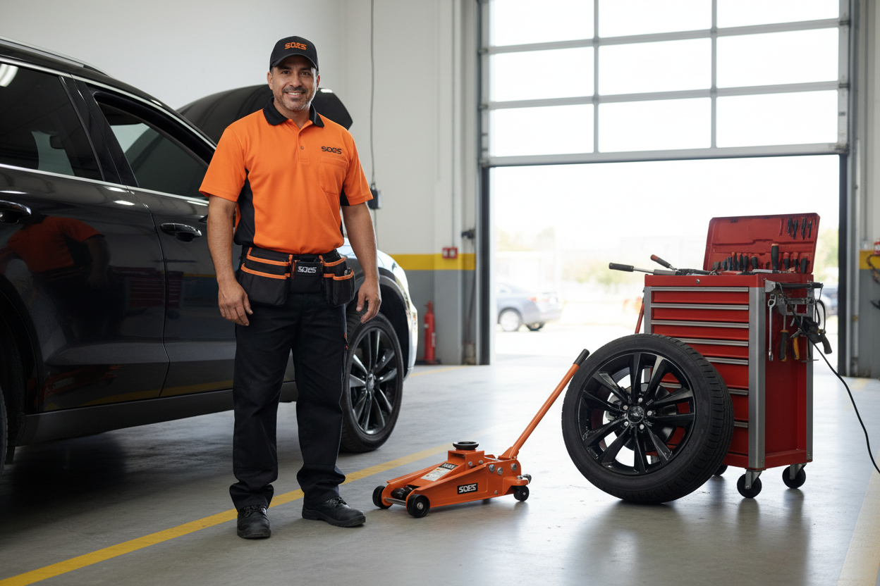 Expert SQES satisfait après réparation de roue