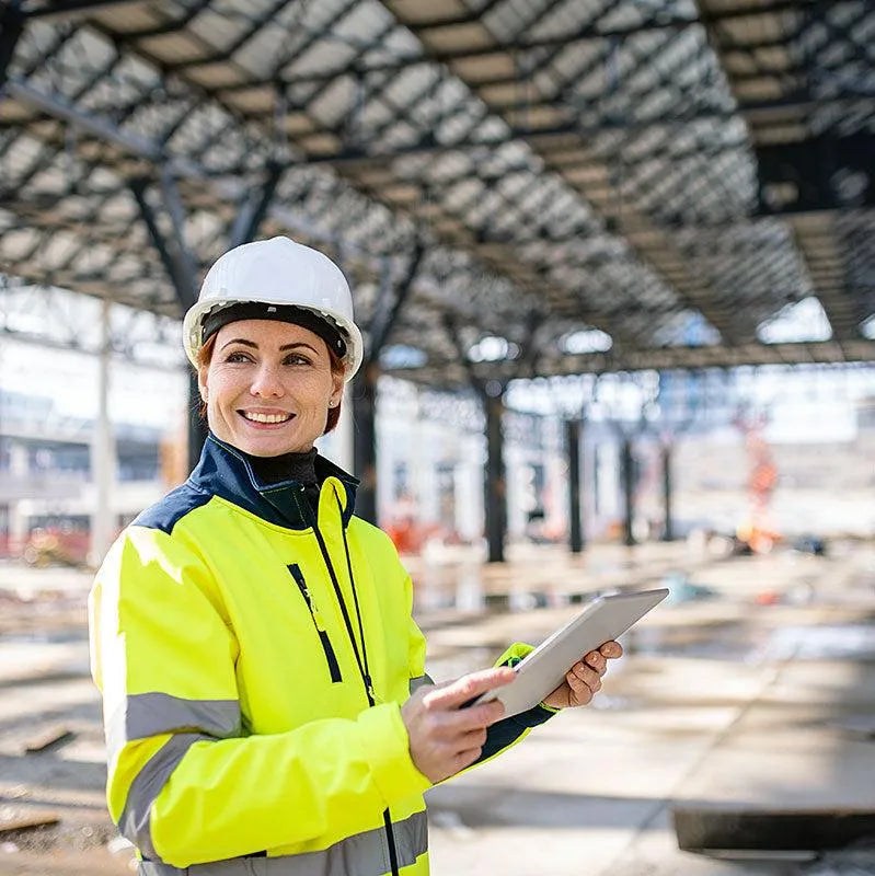 TOTAL CASQUE DE PROTECTION - CASQUE DE TRAVAIL - Casque De Chantier BLANC - SQES