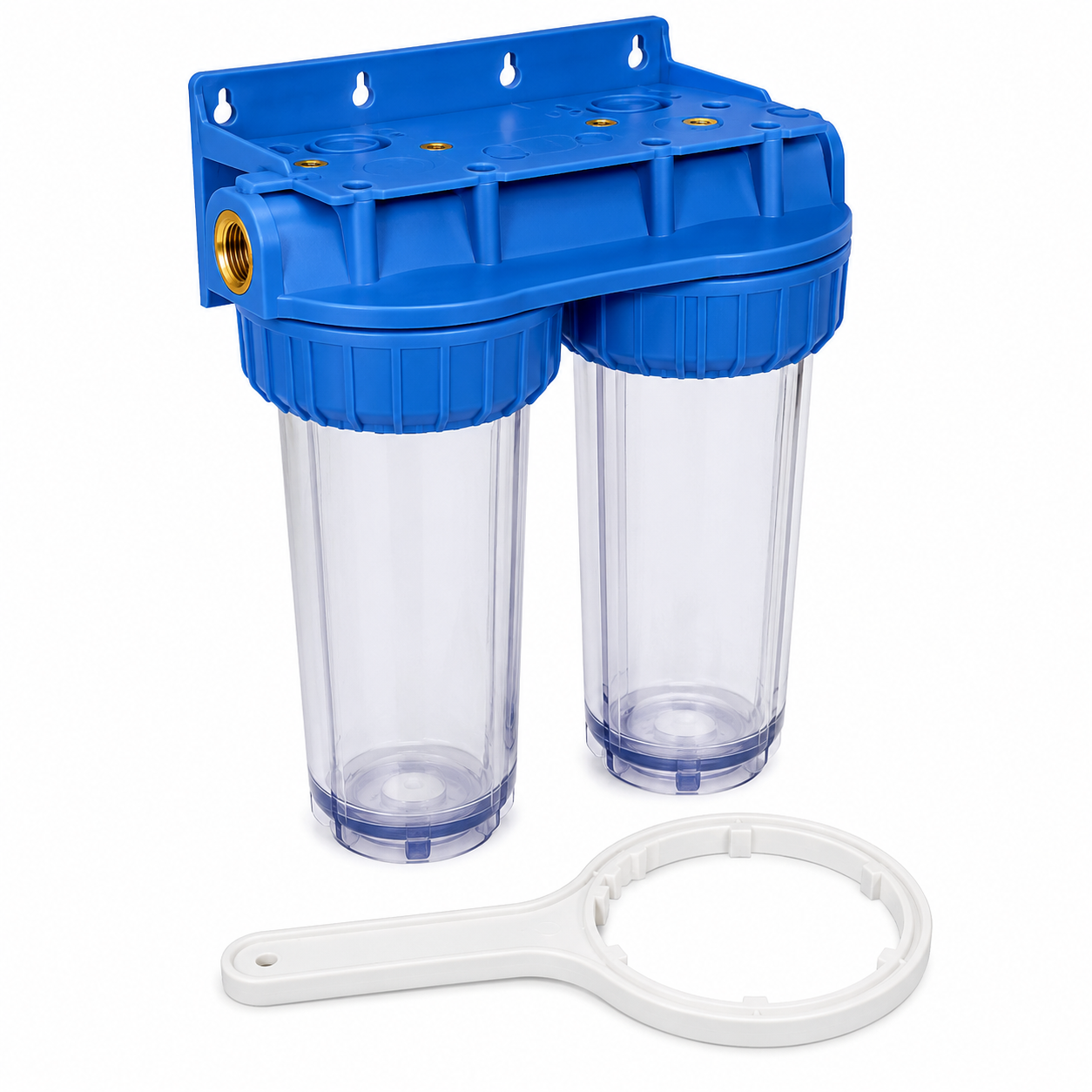 Filtre Double 3/4" – Filtration Traitement Eau Plomberie – CEG Réf. 713BAN20 | SQES Tunisie
