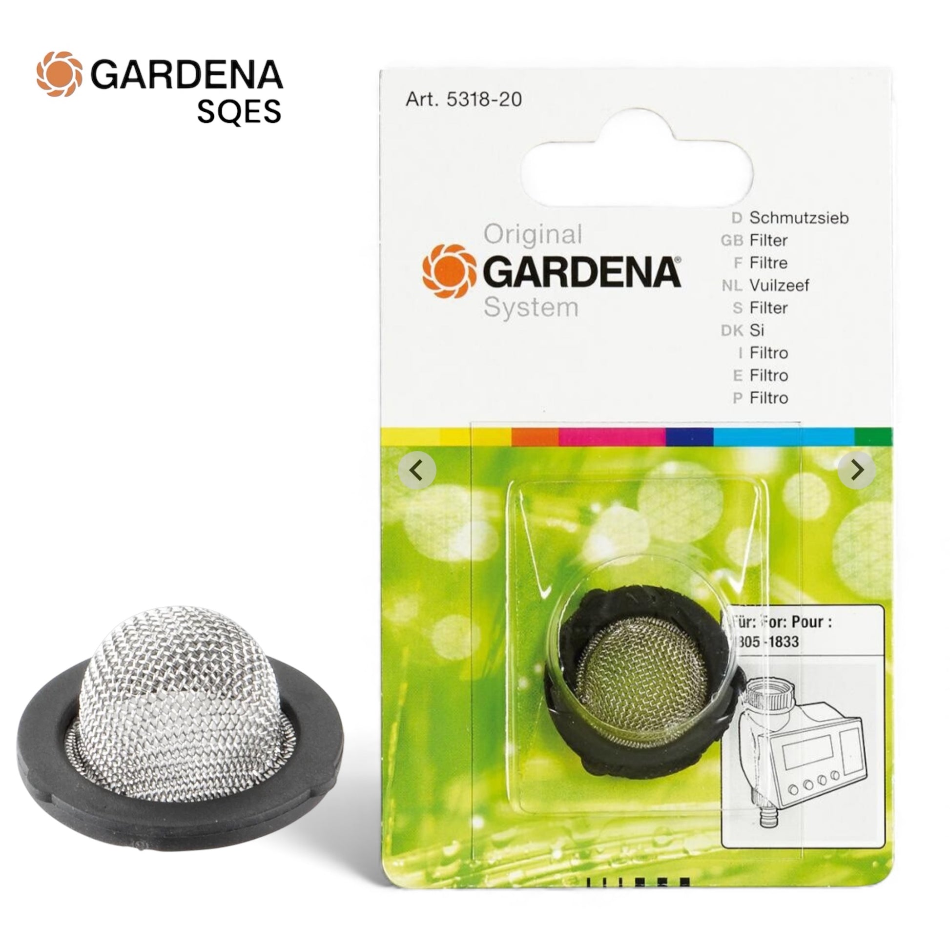 GARDENA ErgoJet — Filtre Rechange Aspirateur Souffleur Réf. 5318-20 — Pièce Origine, Aspiration Optimale | SQES Tunisie
