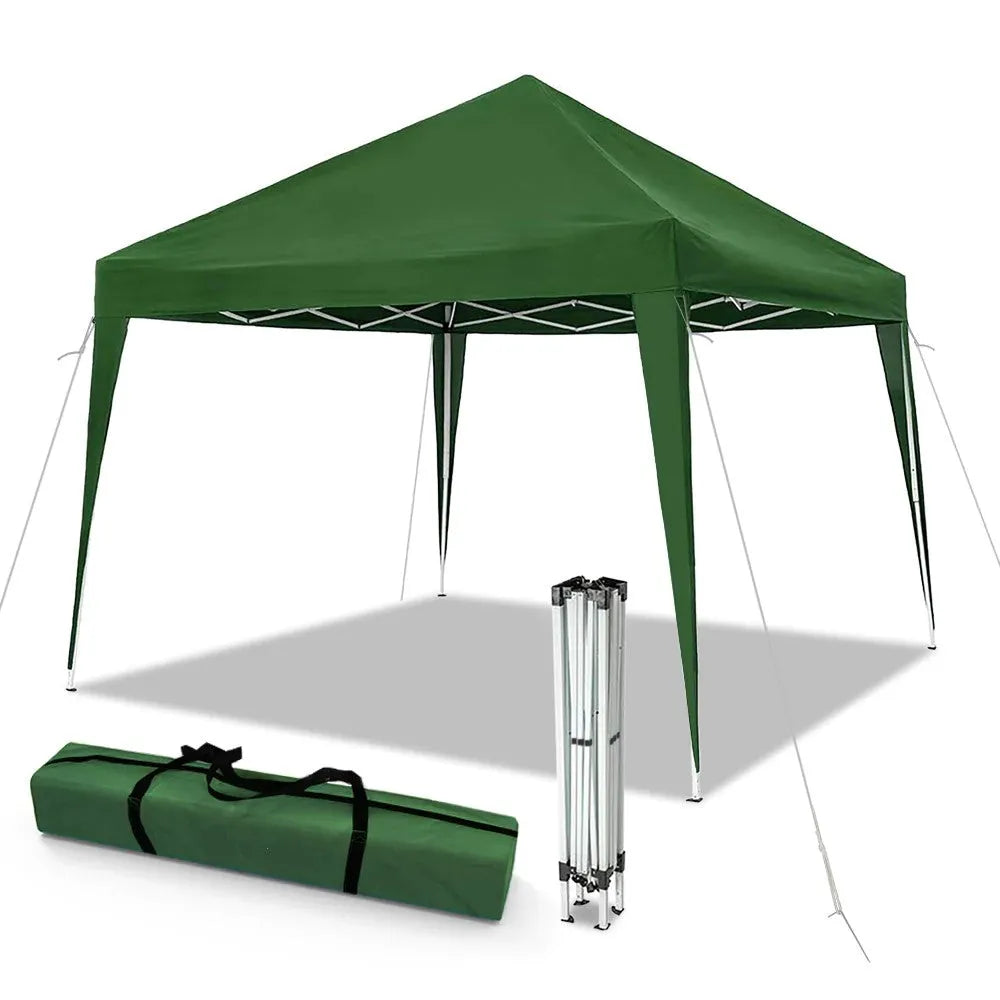 Tonnelle pliante - Tente Parasol - Avec sac de transport - 3x3m - Vert - SQES