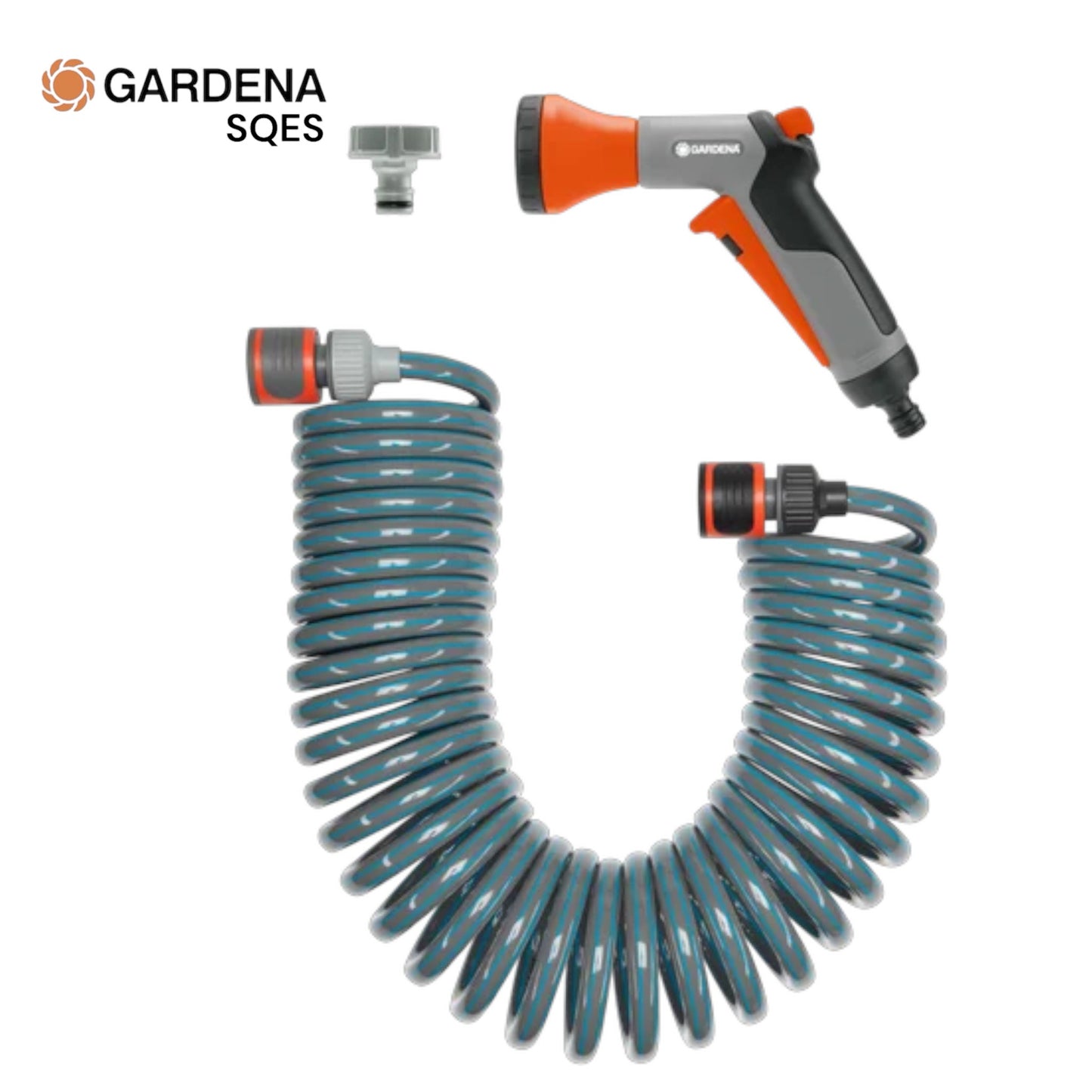 Flexible d'Arrosage Spiralé 10 m GARDENA Réf. 4647-20 — Extensible, Rétractable, Zéro Emmêlement, Idéal Balcon Terrasse | SQES Tunisie
