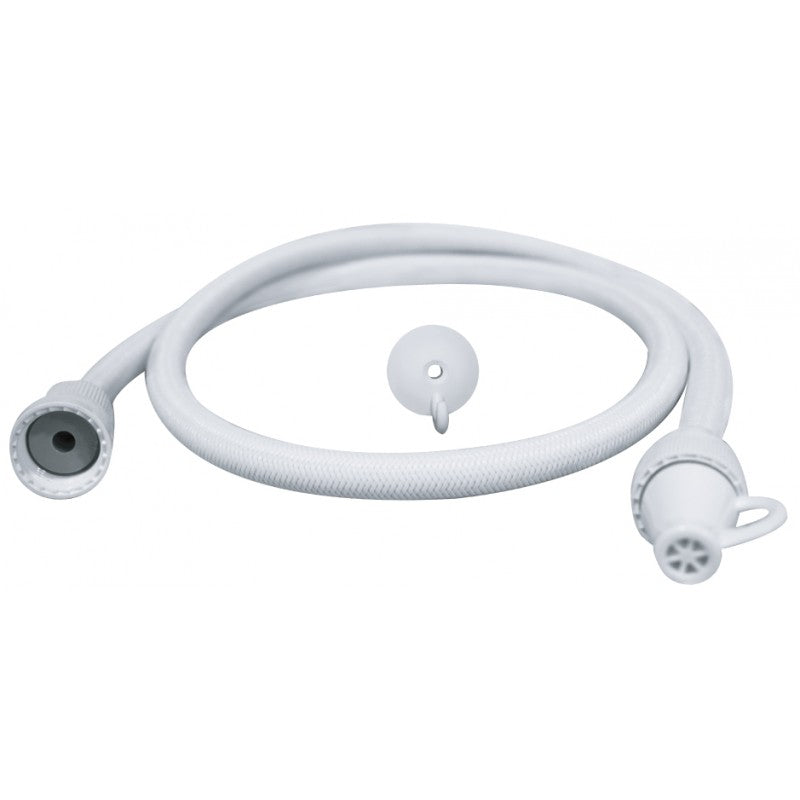 FLEXIBLE DE TOILETTE TRESSE BLANC 1M - EJIM