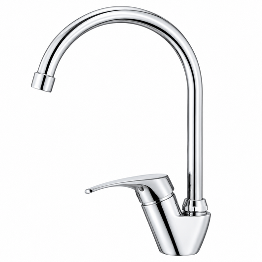 FLR Mitigeur Évier Monotrou Série ALGER MT5005 – Cartouche Céramique Ø35mm Chromé G1/2" – Cuisine | SQES Tunisie
