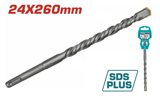 Foret Béton SDS+ TOTAL TAC312403 24x260mm Carbure Tungstène Béton Pierre Maçonnerie — SQES Tunisie
