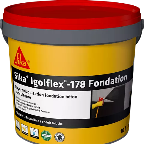 Sika Igolflex-178 Fondation – Complément d'imperméabilisation Sika - 10L
