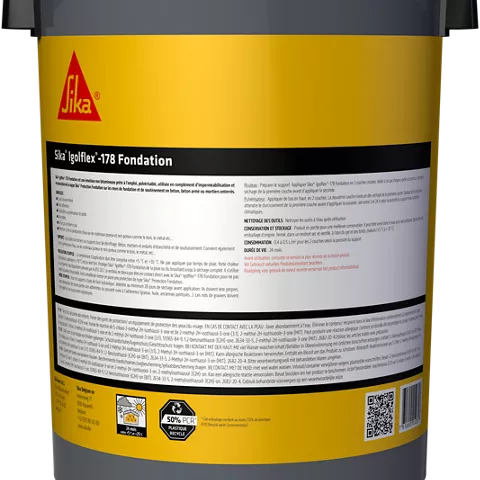 Sika Igolflex-178 Fondation – Complément d'imperméabilisation Sika - 10L