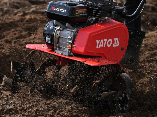 Motobineuse à Essence YATO YT-85591 — 196cc LONCIN 4,1kW 6 Lames 260mm