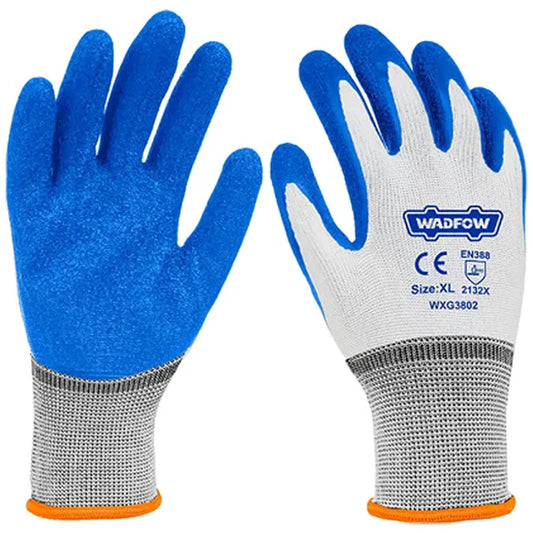 Gants Industriels | Coque Polyester et Revêtement Latex - Taille XL - SQES