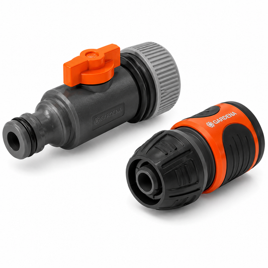 GARDENA Soaker Hose Connection Set — Kit de Raccordement Réf. 1989-20 | SQES Tunisie
