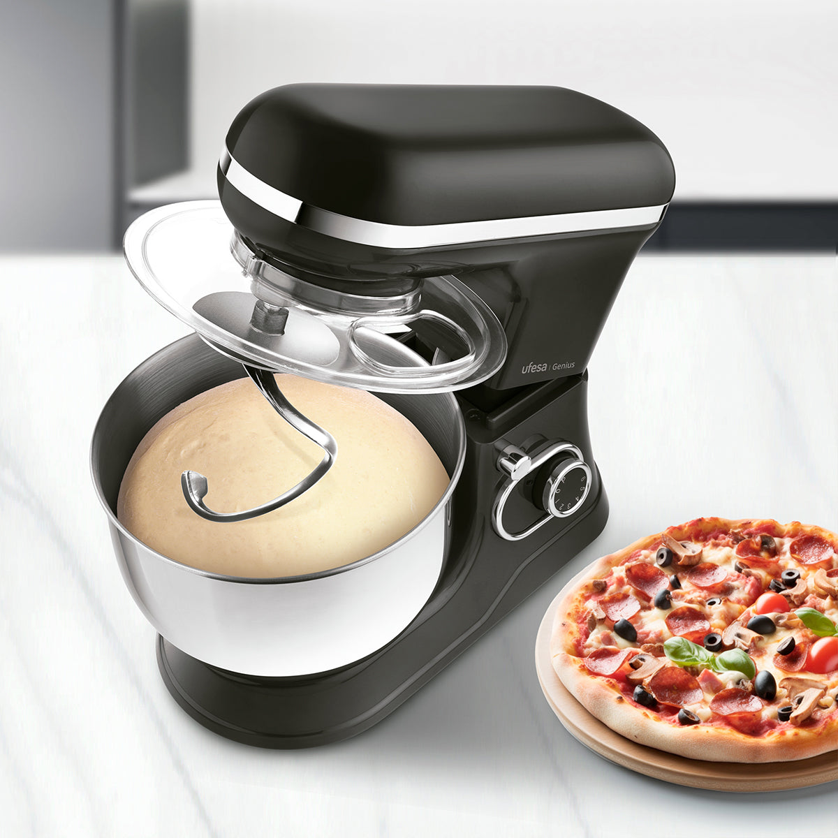 Robot Pétrin UFESA Genius 5L 1200W - Noir