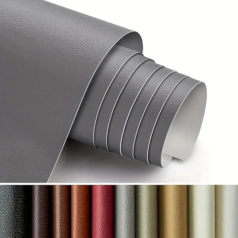 BOSS TAPE Patch auto adhésif en cuir 100mmx1.5m Gris Foncé - SQES