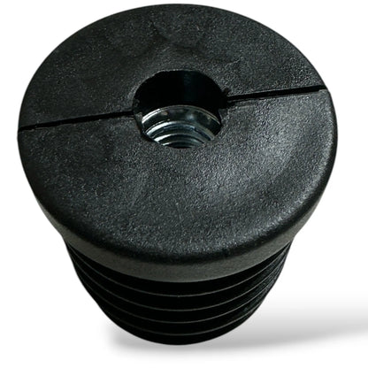 Embout Rond a écrou M10 pour Pied de meuble - 10 pcs 35mm intérieur NOIR - SQES