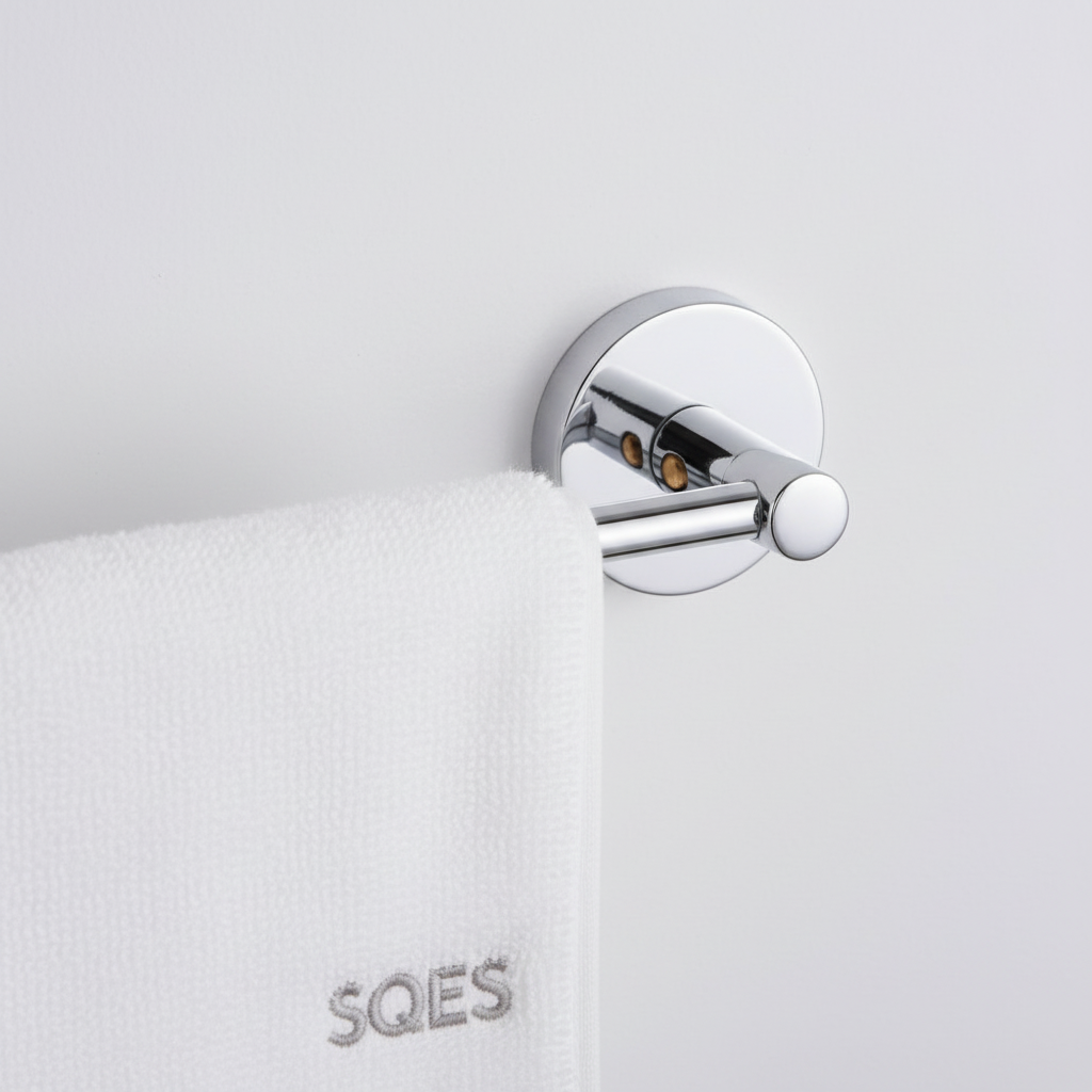 Gros plan sur la finition chrome et les fixations