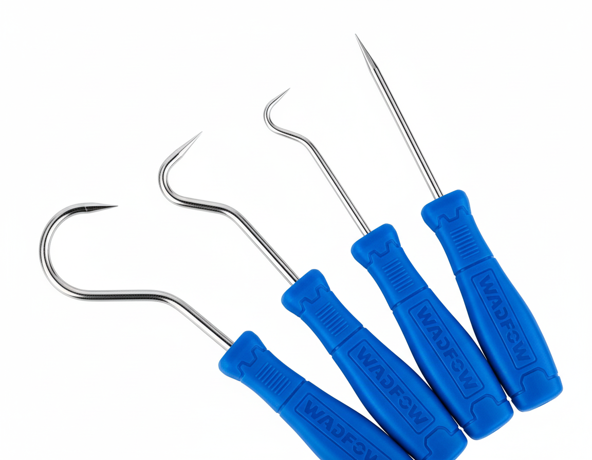 Gros plan sur les 4 crochets et angles